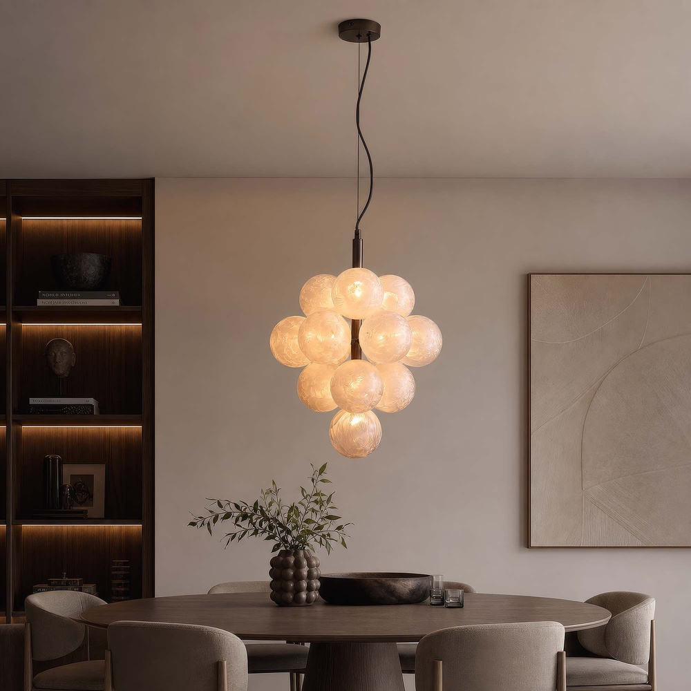 Design hanglamp Frosty brons Searchlight 5,05342E+12
