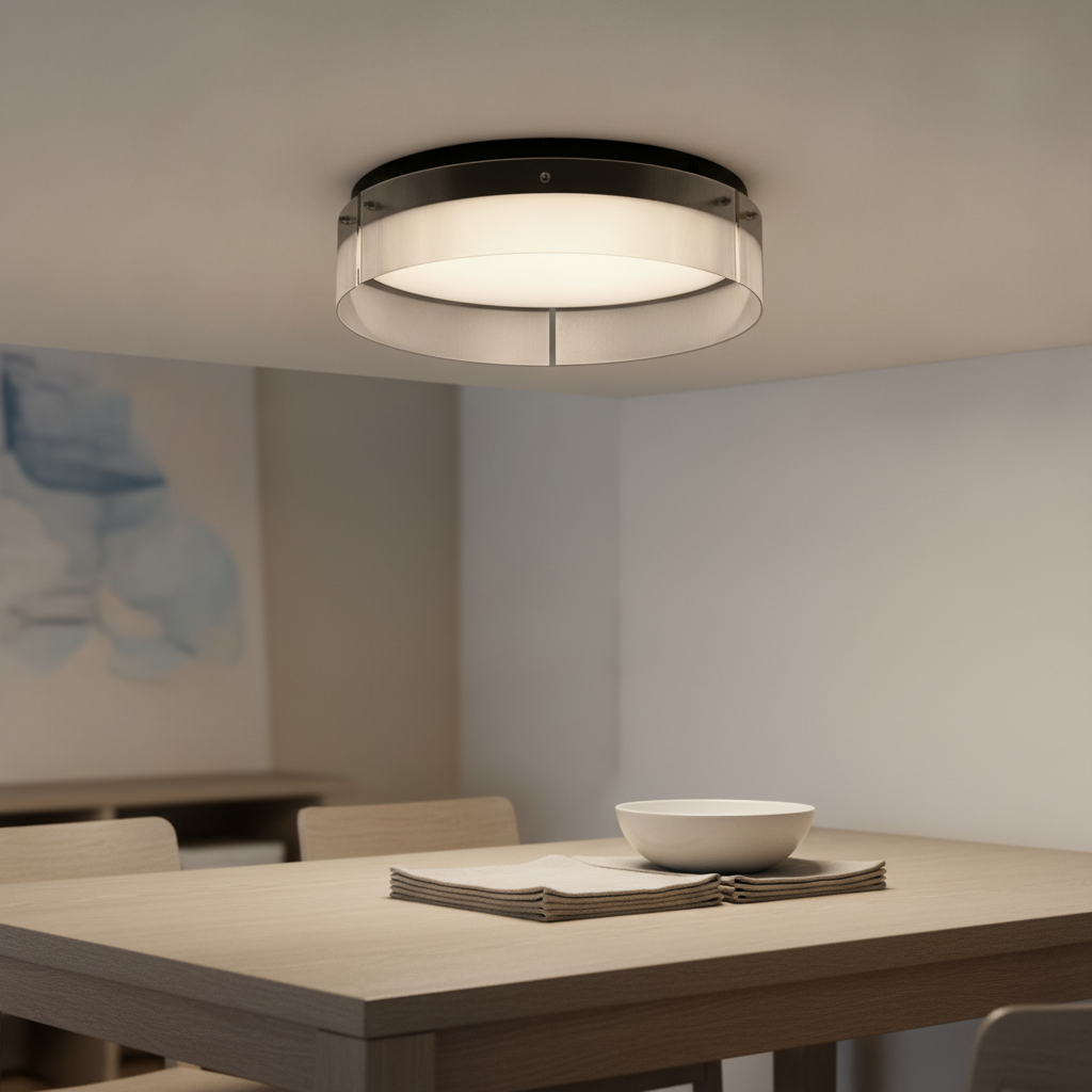 Lyora Design plafondlampPauline zwart met glas Ø 55cm - 110643