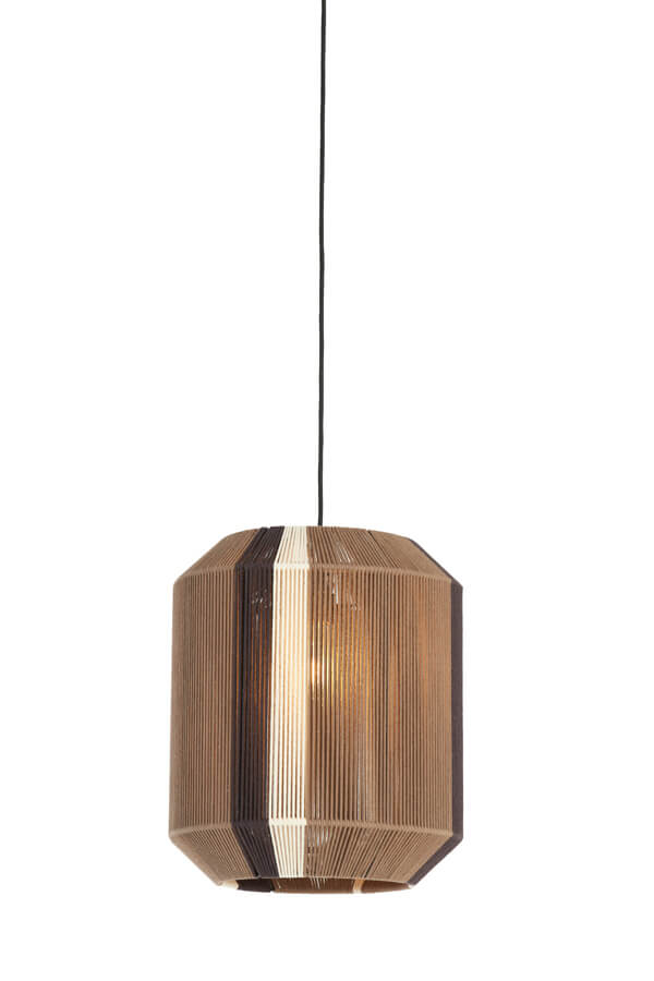 Light & Living Hanglamp Kozana bruin Ø 36cm - 2982783