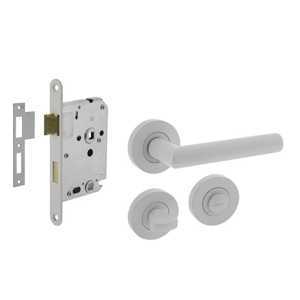 Intersteel Compleet deurklinksetBastian wit toilet - 0027.169399