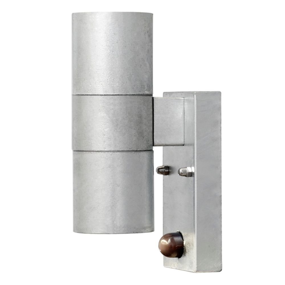KonstSmide Wandspot Modena Up - Down zinkgrijs met bewegingsmelder - 7542-320