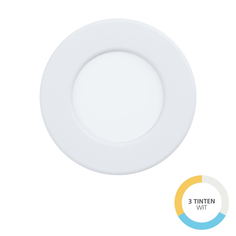 Eglo InbouwspotFueva 6 rond - wit - Ø 8,8cm - 901395