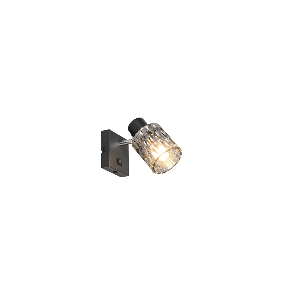 Trio WandlampjeJack zwart met schakelaar - R86421732