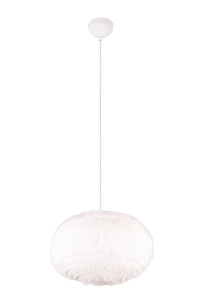 Trio Stoffen hanglamp Furry crème Ø 50cm - R31581901