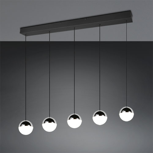 Trio 5-lichts hanglampSenta chroom - R33555106
