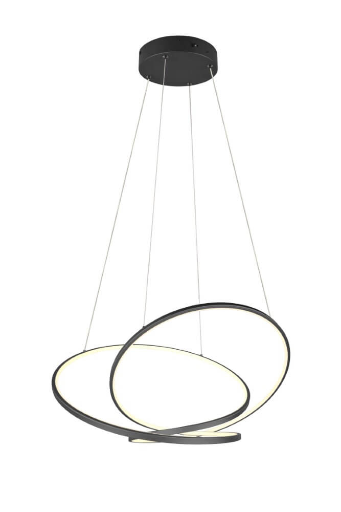 Trio Vide hanglampDarvin zwart - 75cm - 349119132
