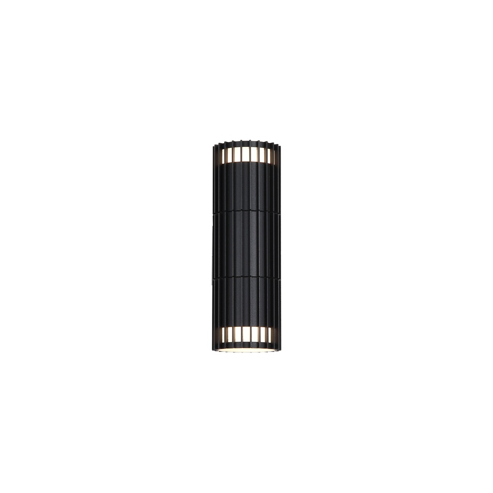Searchlight WandlampDetroit zwart dubbel - 37738BK