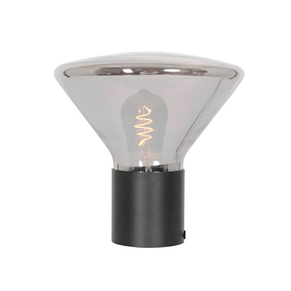 Steinhauer TafellampAmbiance zwart met smoke glas - 3401ZW