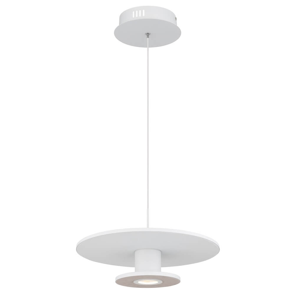 Globo Witte hanglamp Carter Ø 38cm met vilt - 15647W