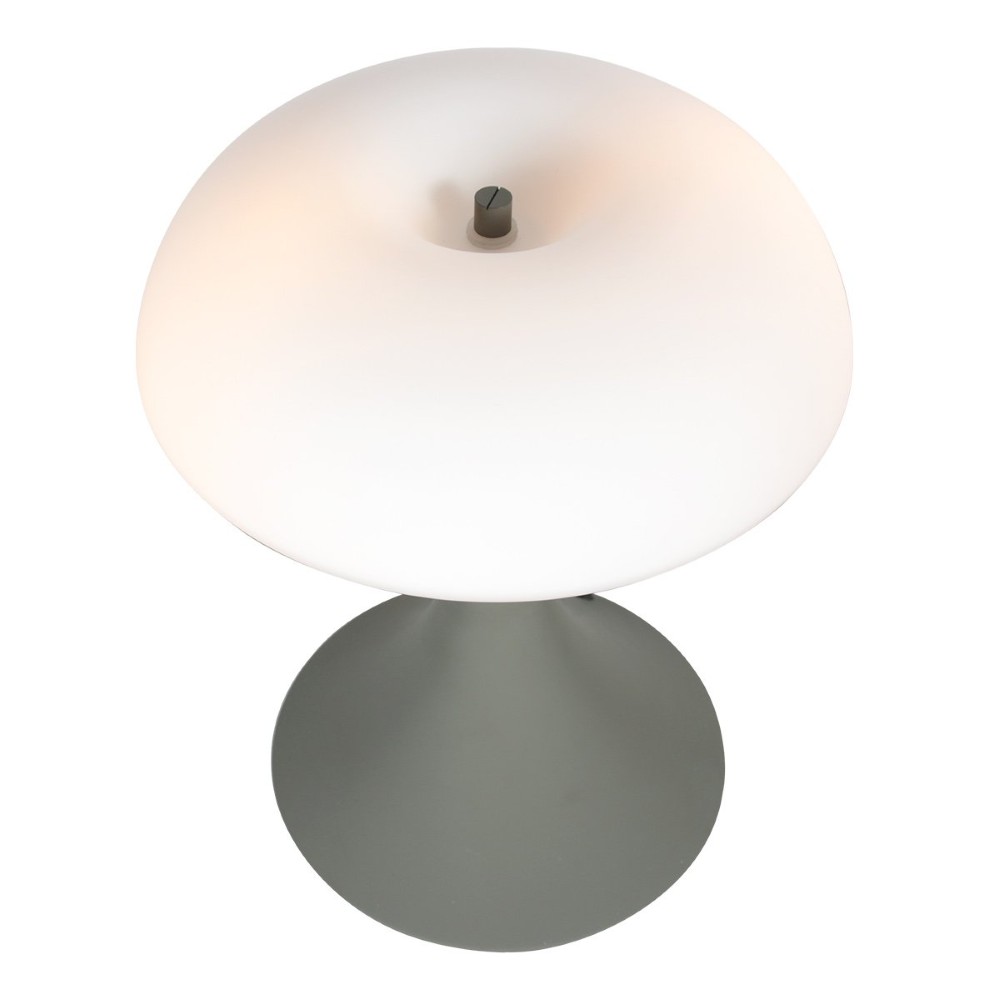 Tafellamp Ancilla grijs met wit glas Steinhauer 8712746191929