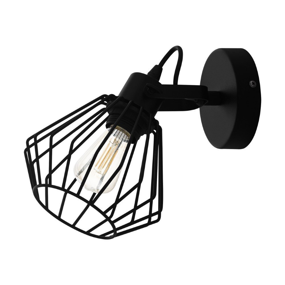 Eglo Zwart wandspotje Tabillano - 98762