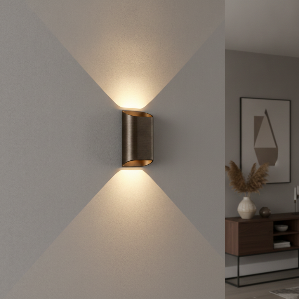 Artdelight Design wandlampDiaz-S dim to warm donker antiek bruin - WL DIAZ-S-DTW DAB