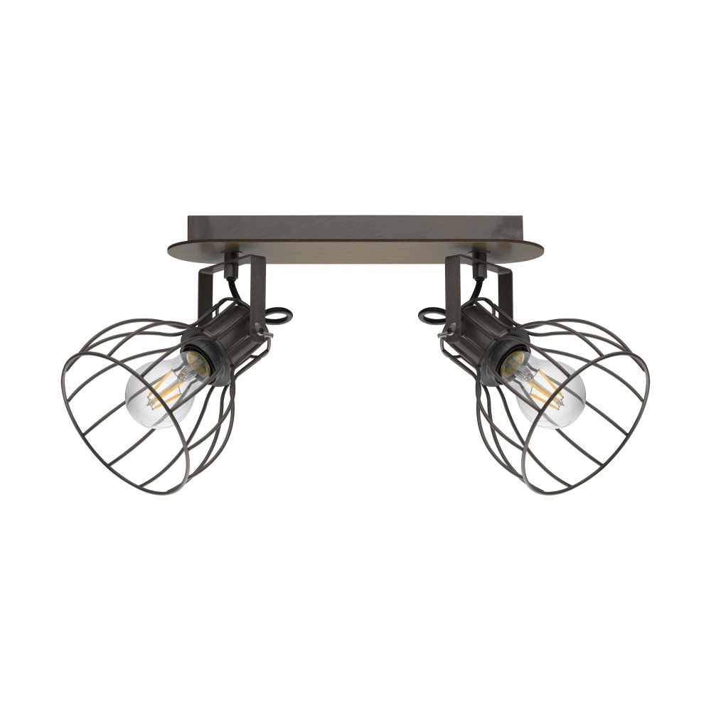 Eglo Plafondlamp Sambatello 2-lichts antiekbruin - 98135