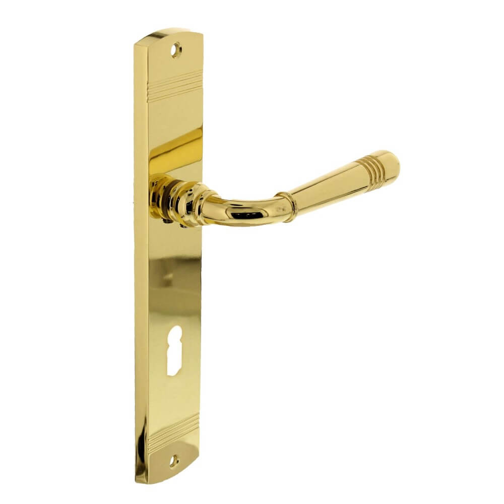 Intersteel DeurklinkHelena sleutel 72mm messing gelakt - 0013.170526 afbeelding