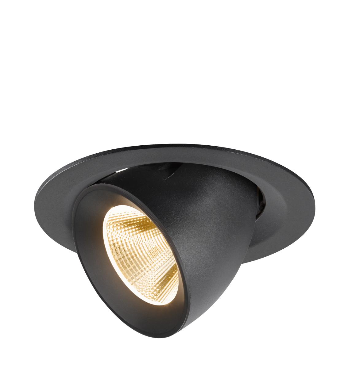 SLV InbouwspotNuminos Gimble M zwart 2700K - 20gr - 1009541