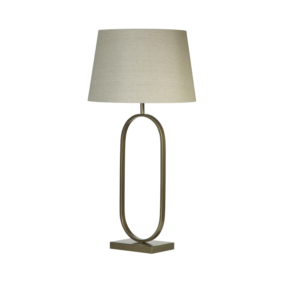 Searchlight TafellampModish brons met creme kap - EU94102NA