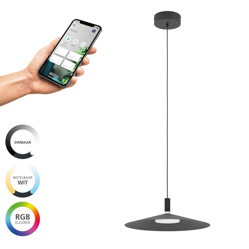 Eglo Design hanglamp Conomavilla-Z smart zwart - 902183