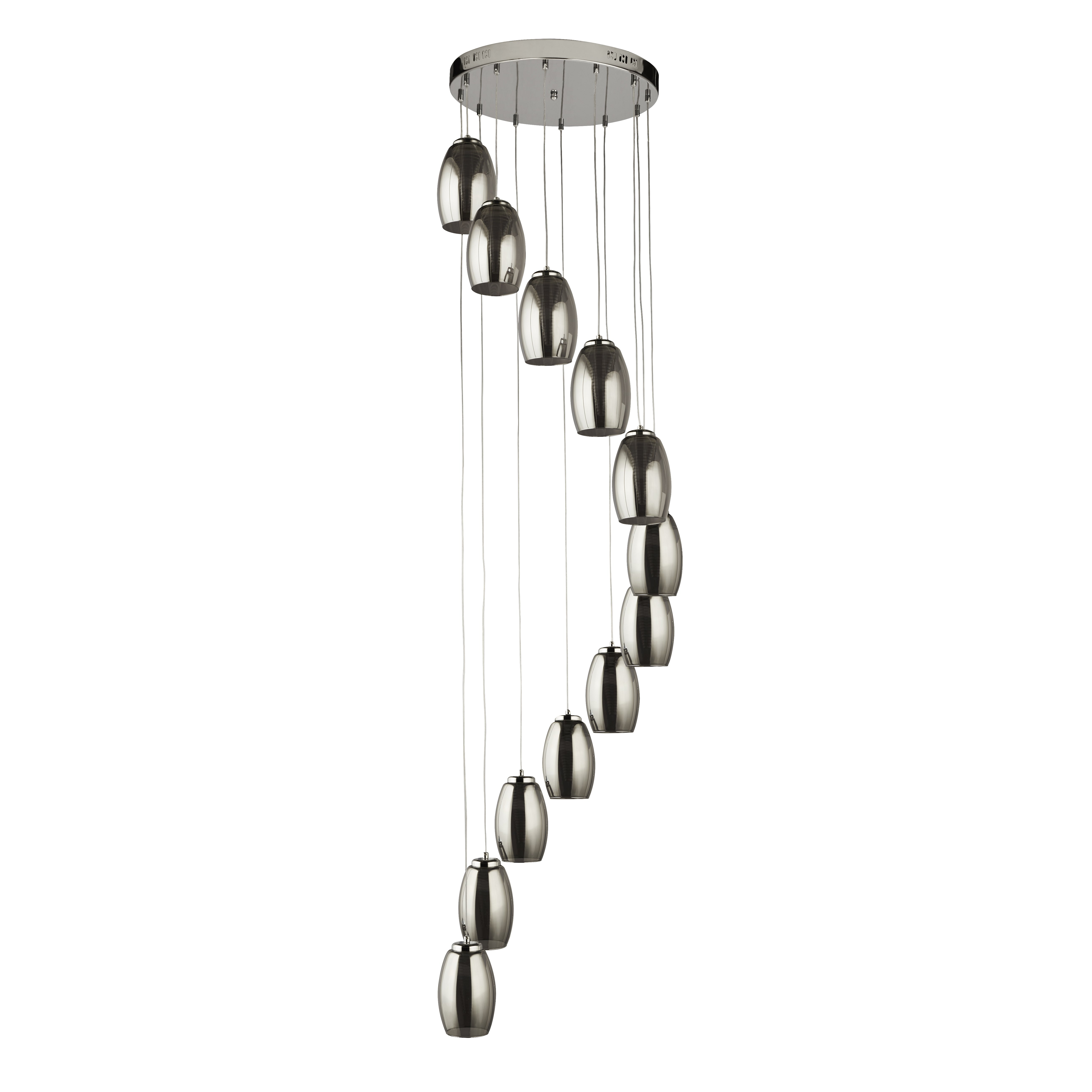 Searchlight 12-lichts vide hanglamp Cyclone - 97291-12SM