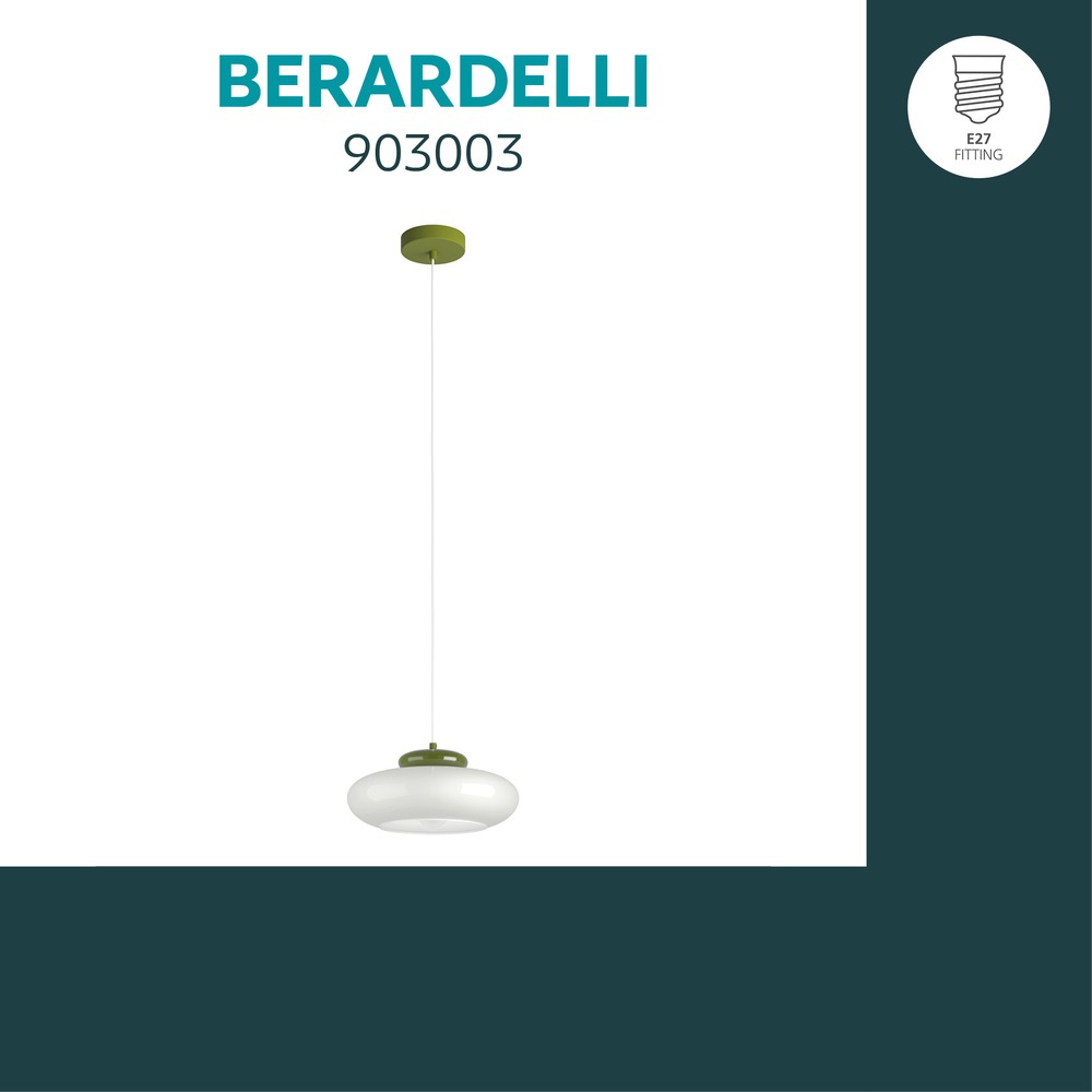 Design hanglamp Berardelli wit met groen Ø 32cm Eglo 9008606404995