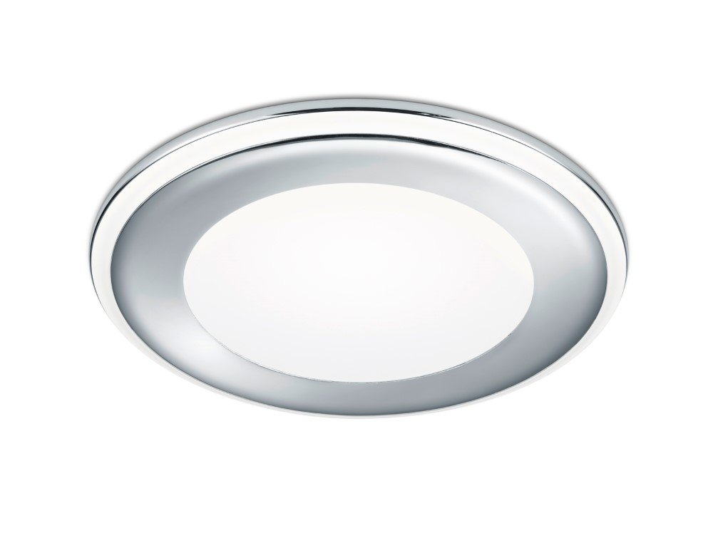 Trio Led inbouwlamp Aura 14,8cm grijs - 652410106