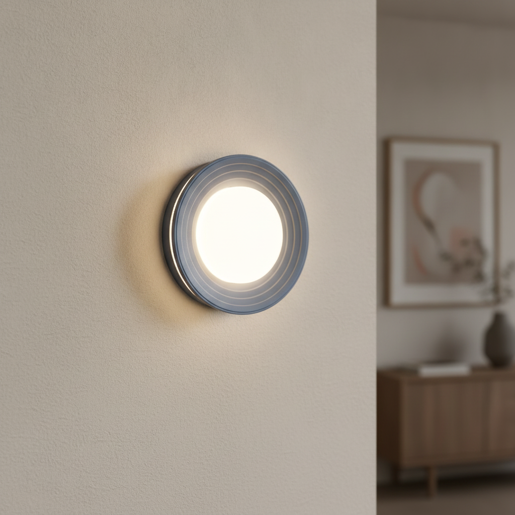 Lyora WandlampOrbique lichtblauw Ø 16cm - 9009213