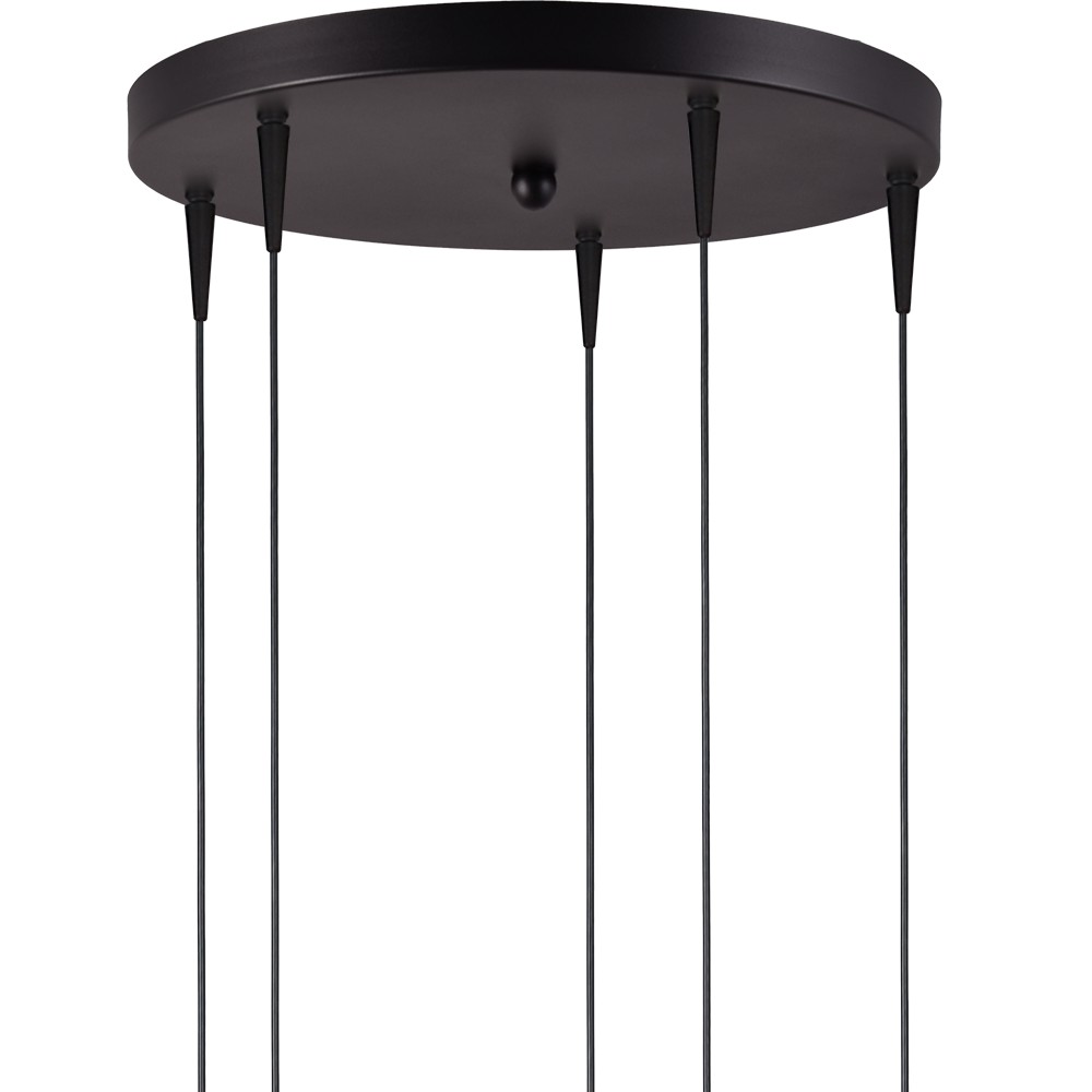 5-lichts hanglamp Talana zwart Ø 35cm DTW Masterlight 8718121347417