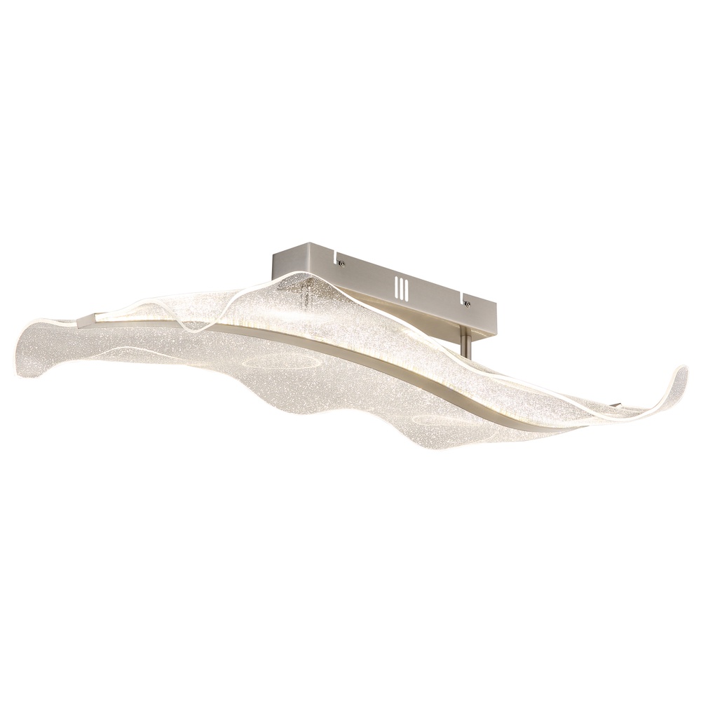 Globo Plafondlamp Saque nikkel - 68294D