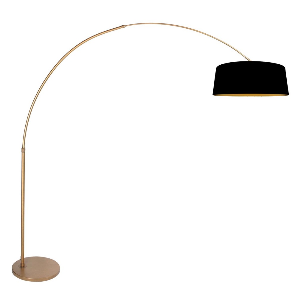 Steinhauer BooglampSparkled Light brons met zwarte kap - 4311BR