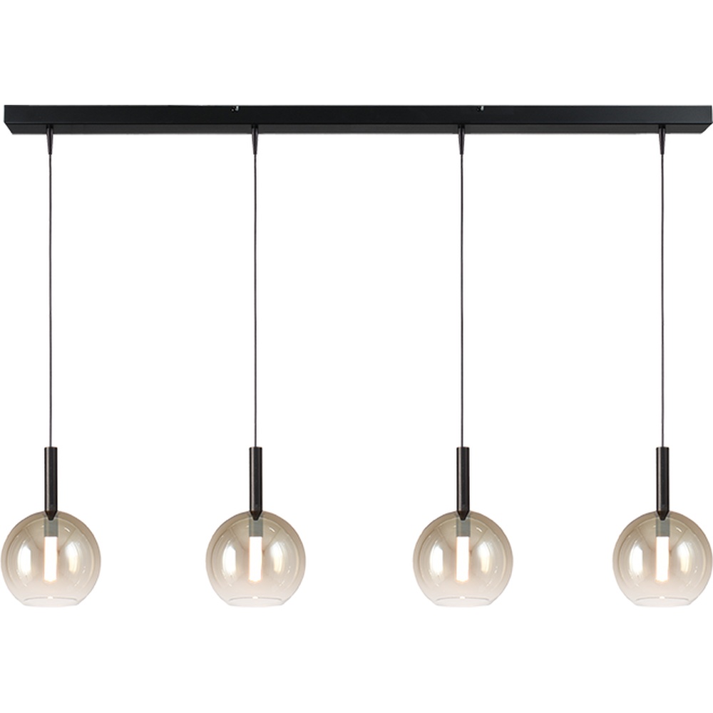Masterlight 4L hanglamp Ø17cm Lido Ball met gold-fading glas - 2861-05-02-130-4-1