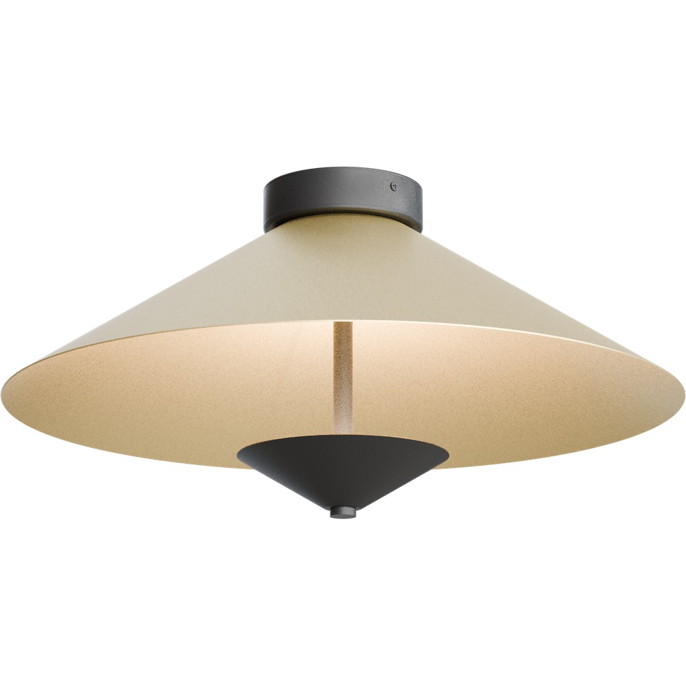 Masterlight Plafondlamp Ceppo zwart met goud Ø 45cm - 5155-05-02-45