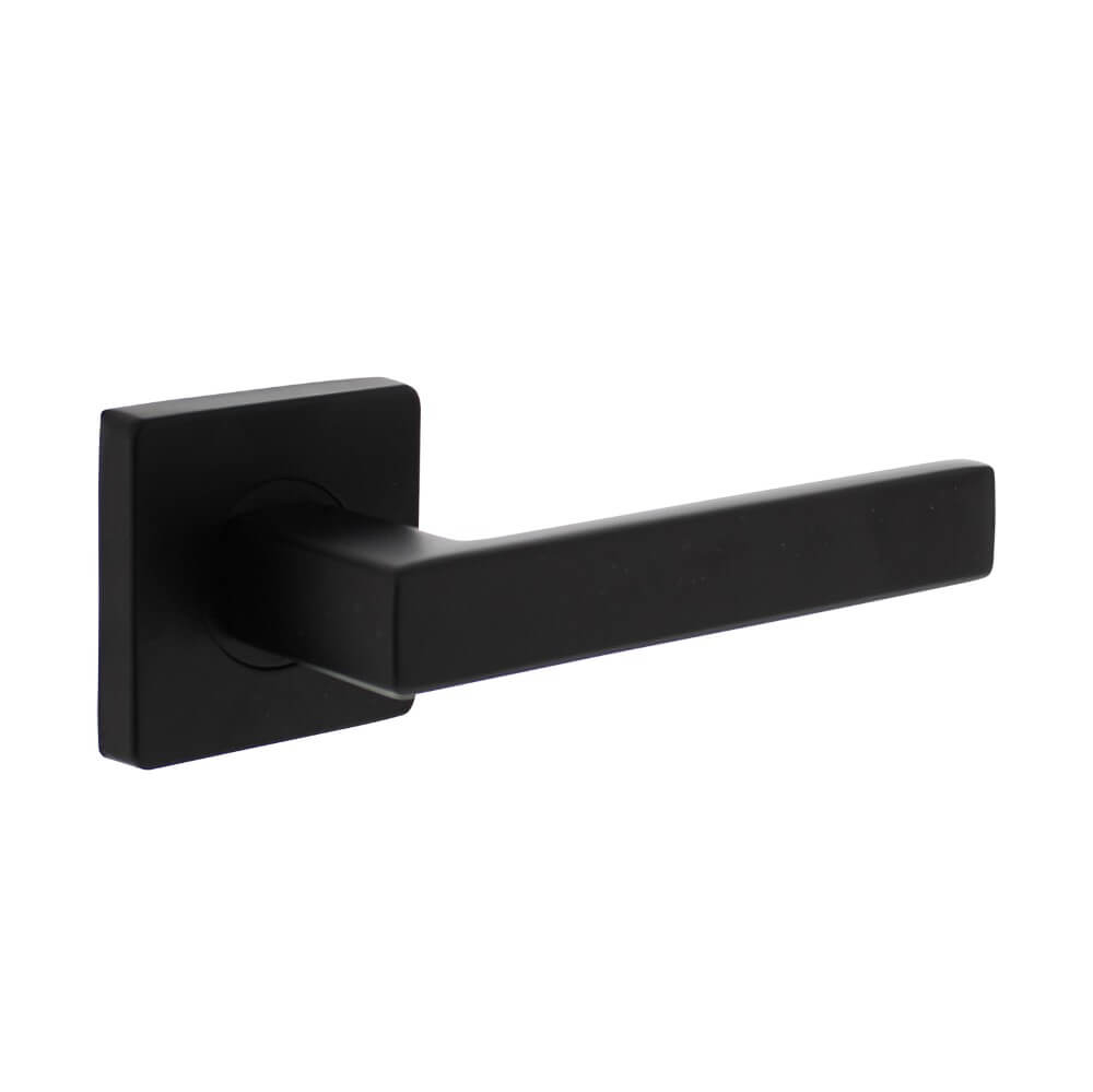 Intersteel Strakke deurklinkHera vierkant rozet zwart - 0023.171302