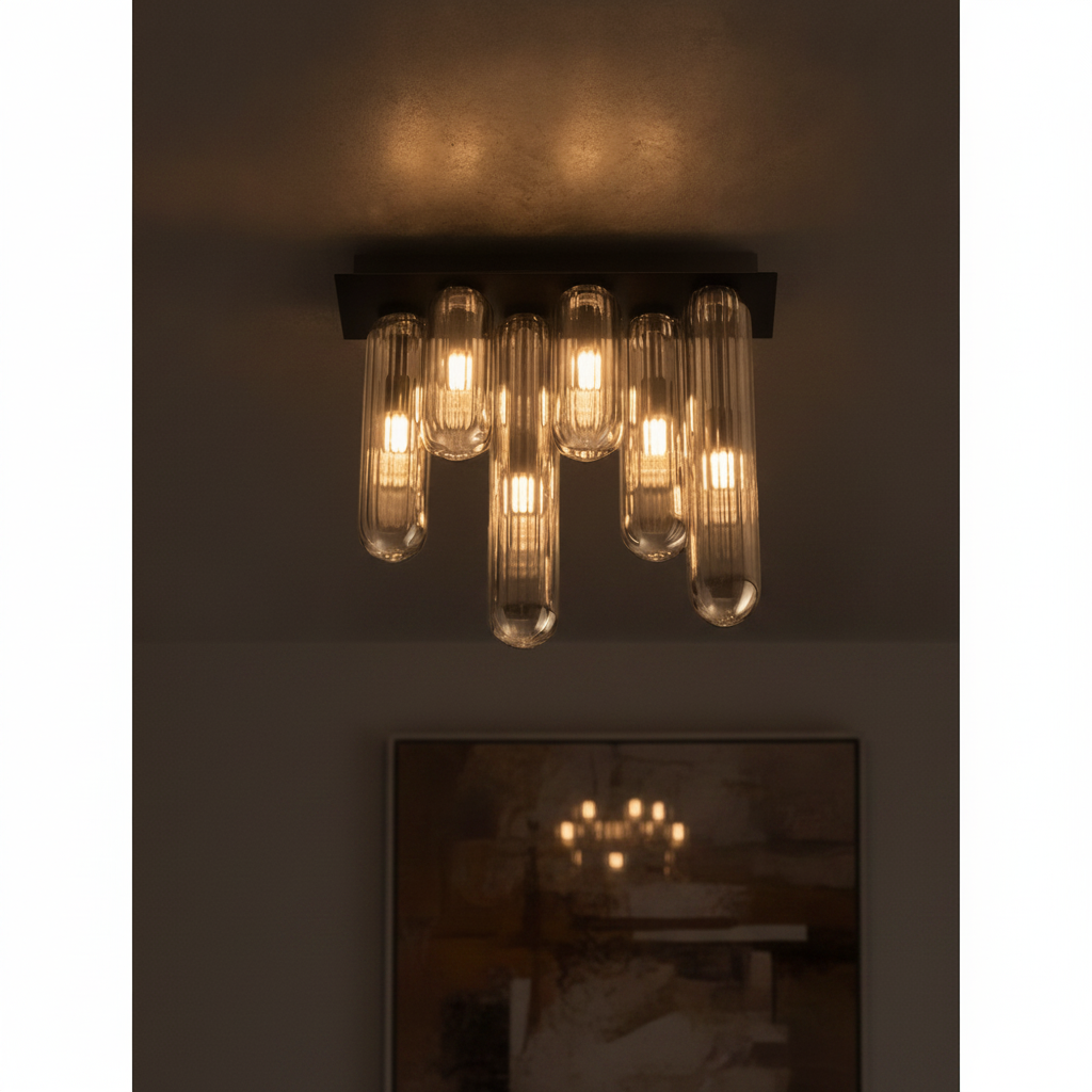 Lyora Design plafondlampGustave zwart 6-lichts - 110681