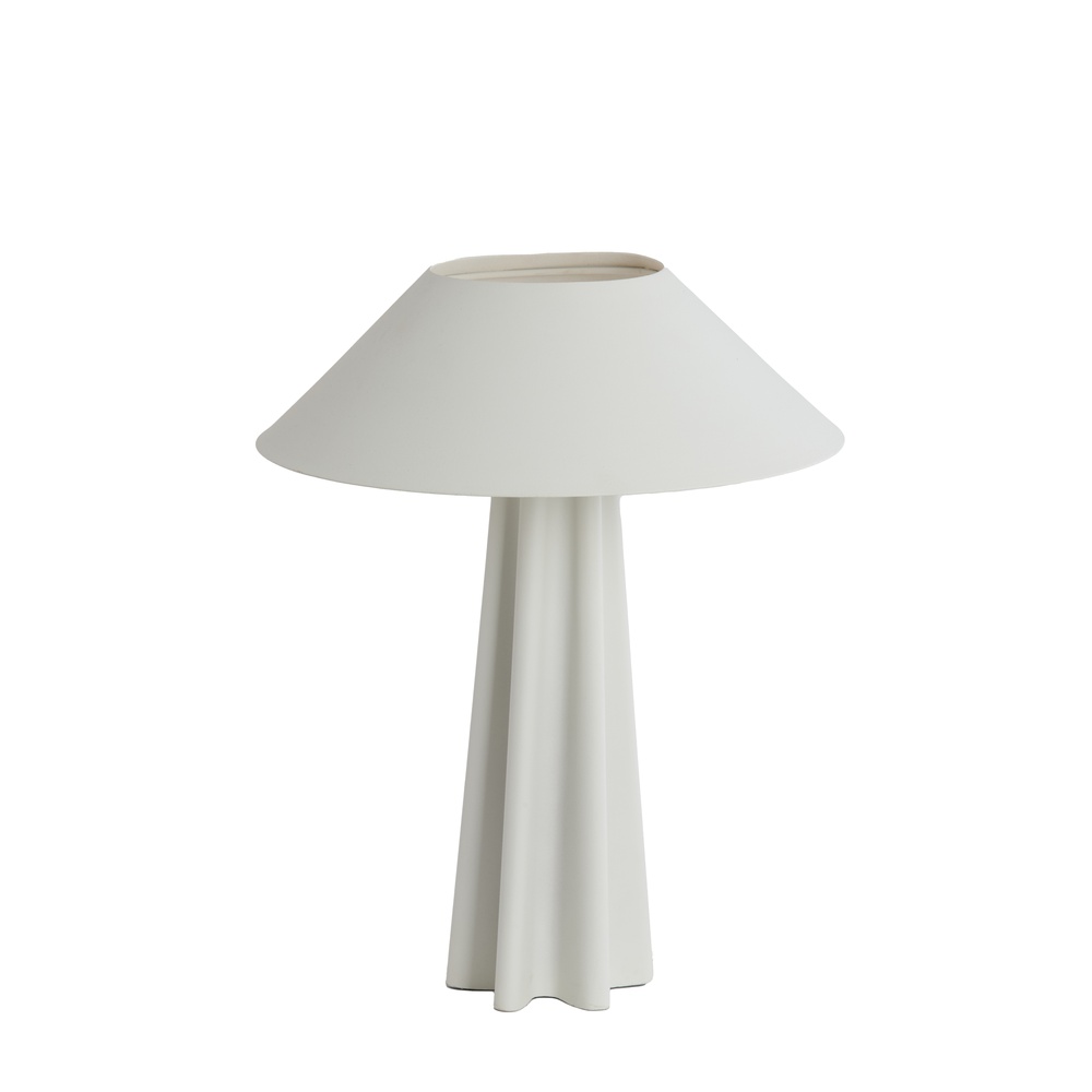 Light & Living Witte schemerlamp Cukai met metalen kap - 1890868