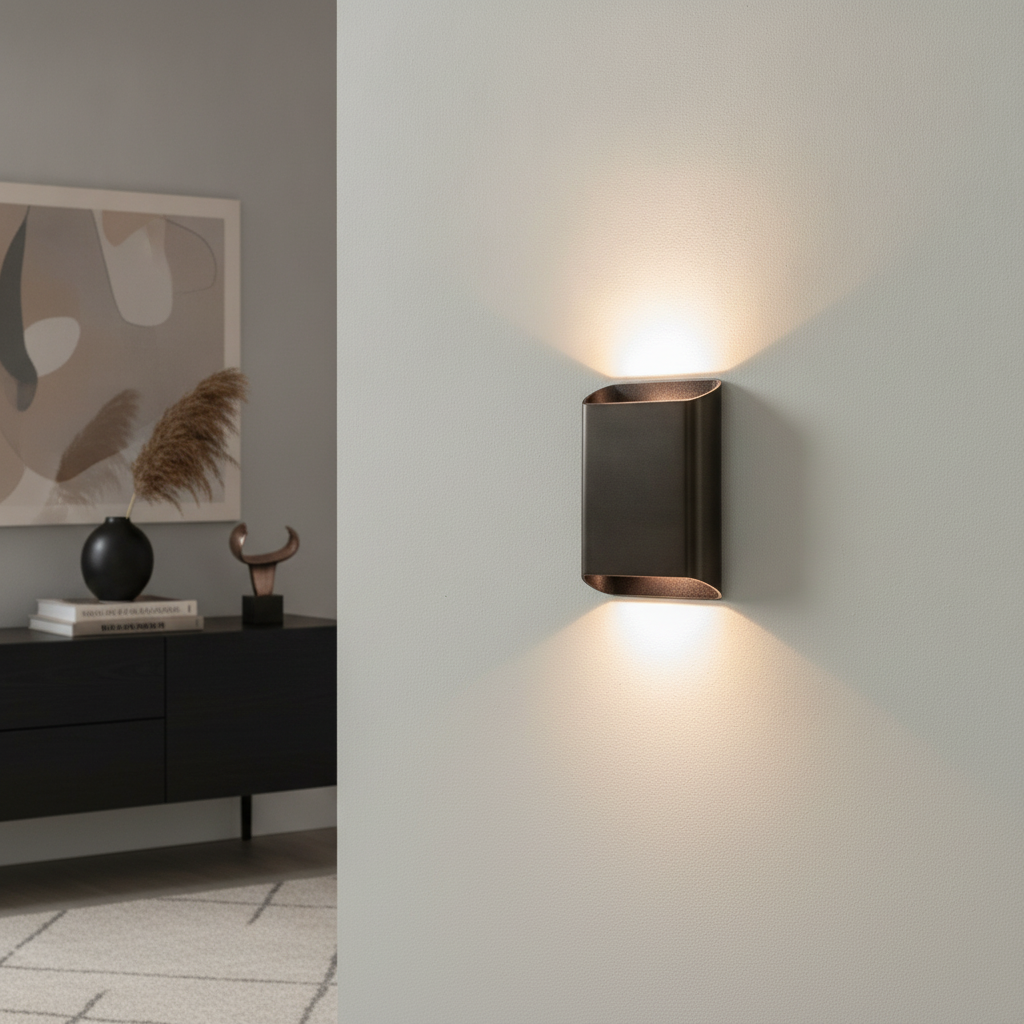 Artdelight WandlampDiaz L donker brons - WL DIAZ-L DAB