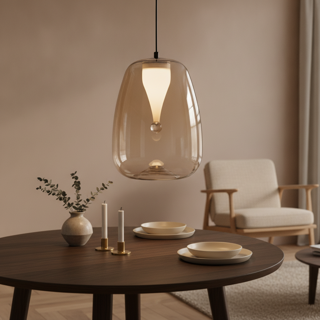 Lyora Design hanglampOblo 1-lichts amber glas - 9009173