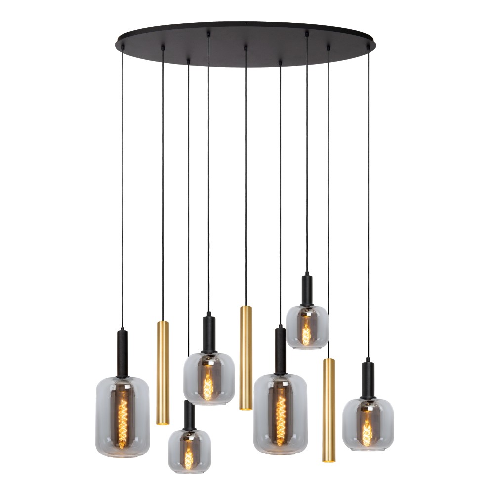 Lucide HanglampJoanet 6-lichts goud - 45494/19/96