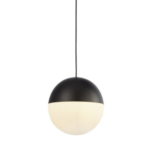 Searchlight Ø 25cm hanglamp Endor 25cm zwart met wit - 24181BK