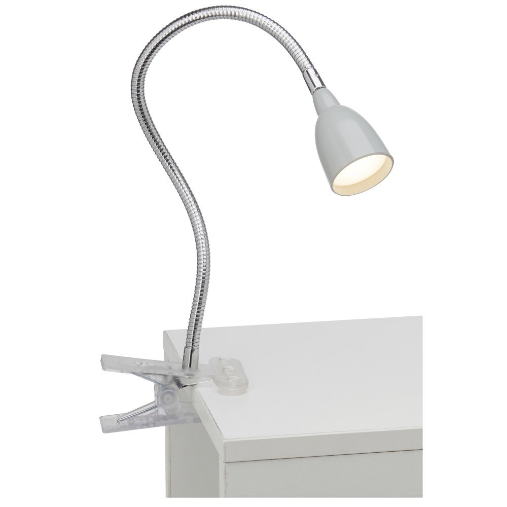 Brilliant Grijze bureaulampAnthony met klem - G92936/11