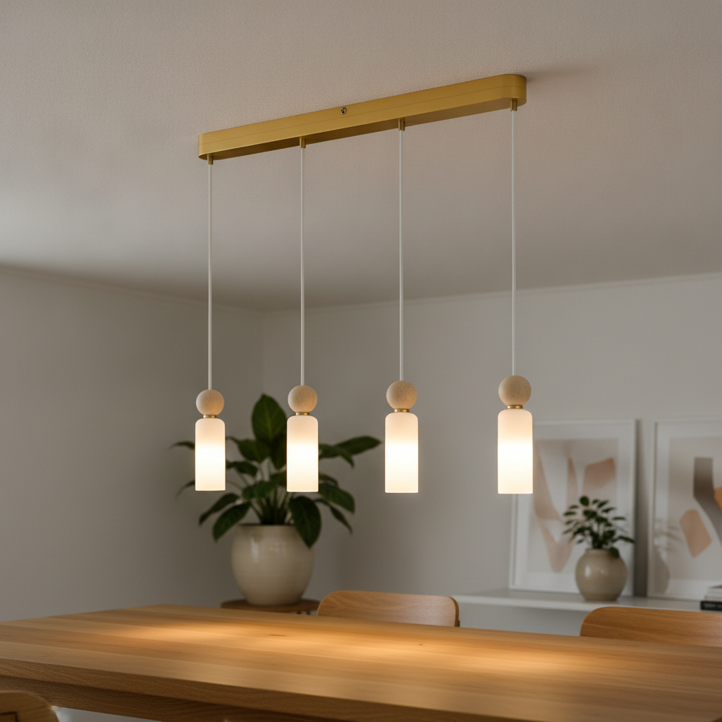 Lyora HanglampFilomena 4-lichts goud - 9019786