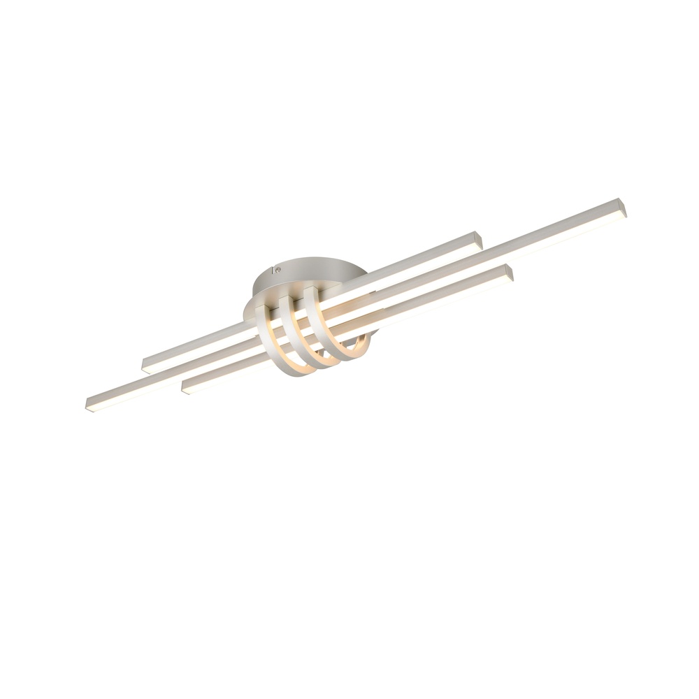 Trio Plafondlamp Cinto design nikkel - R67873107