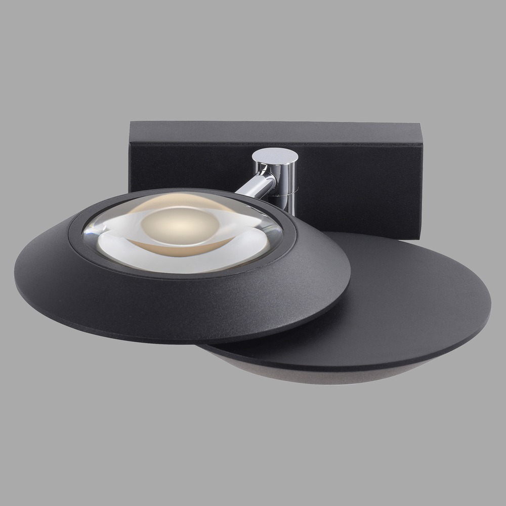 Paul Neuhaus 2L led wandlampPure Oculis black pearl - 9052-18