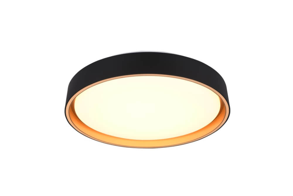 Trio Plafonniere Felis zwart met goud - R64391080