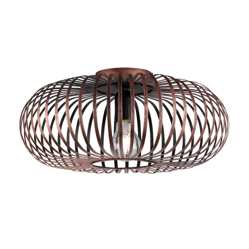 Trio Spijltjes design plafondlampJohann koperbruin - 606900162