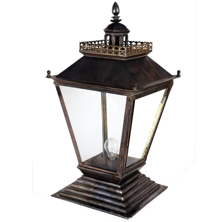 Limehouse Landelijk buitenlamp Medium Chateau Gate handgemaakt - gepolijst nikkel (N) - 501B