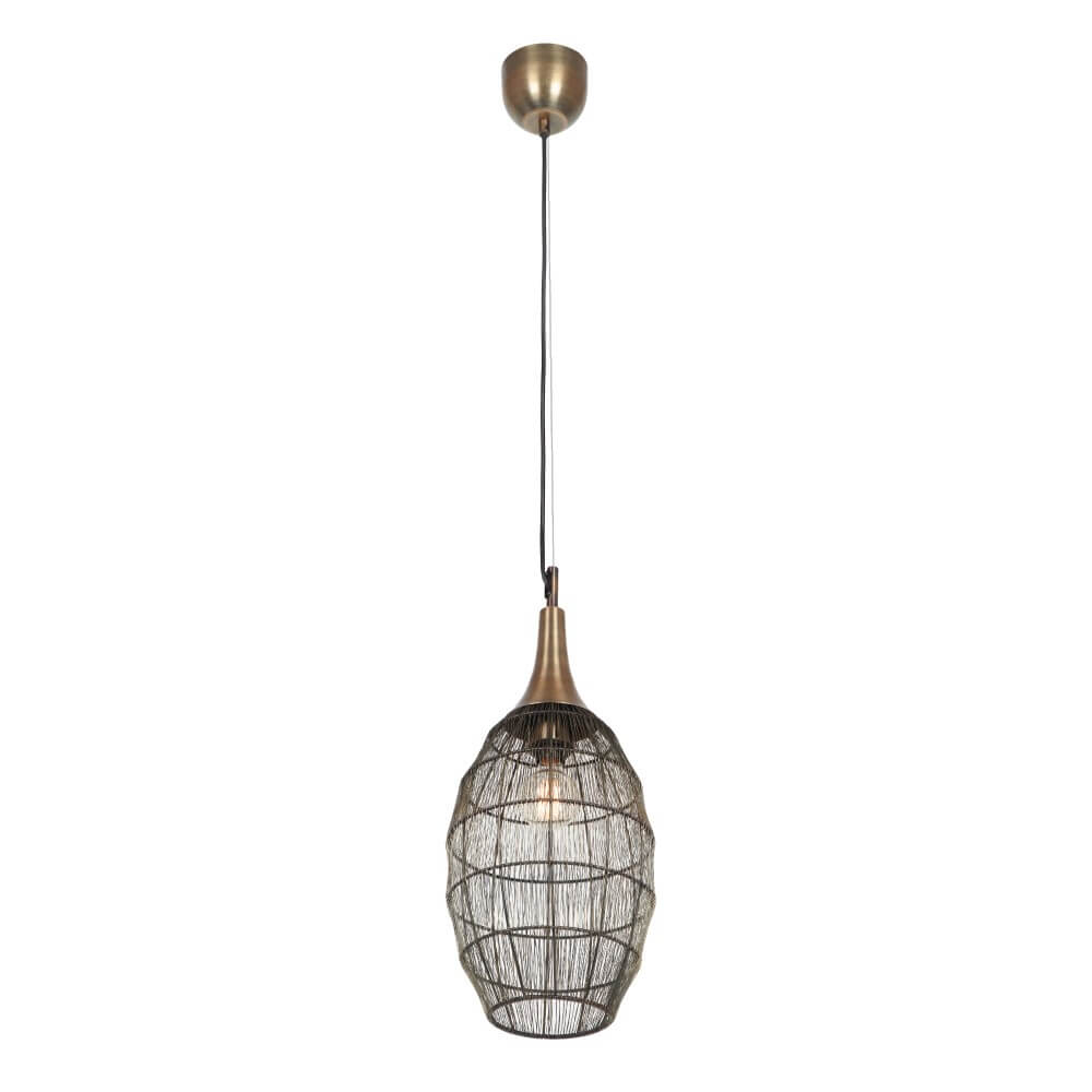 Trio Ovale hanglampSoraya Ø 26cm - brons - 365420104