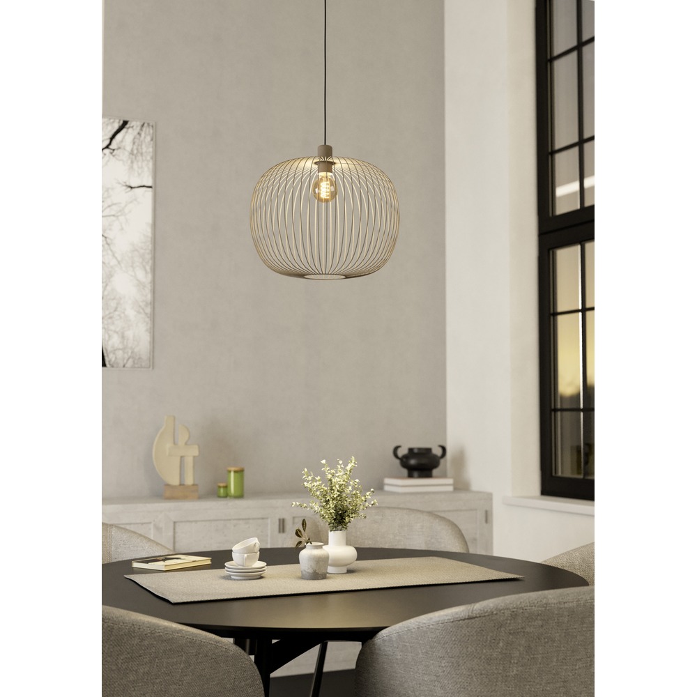 Draad hanglamp Lodods zand bruin Ø 45cm Eglo 9008606390281