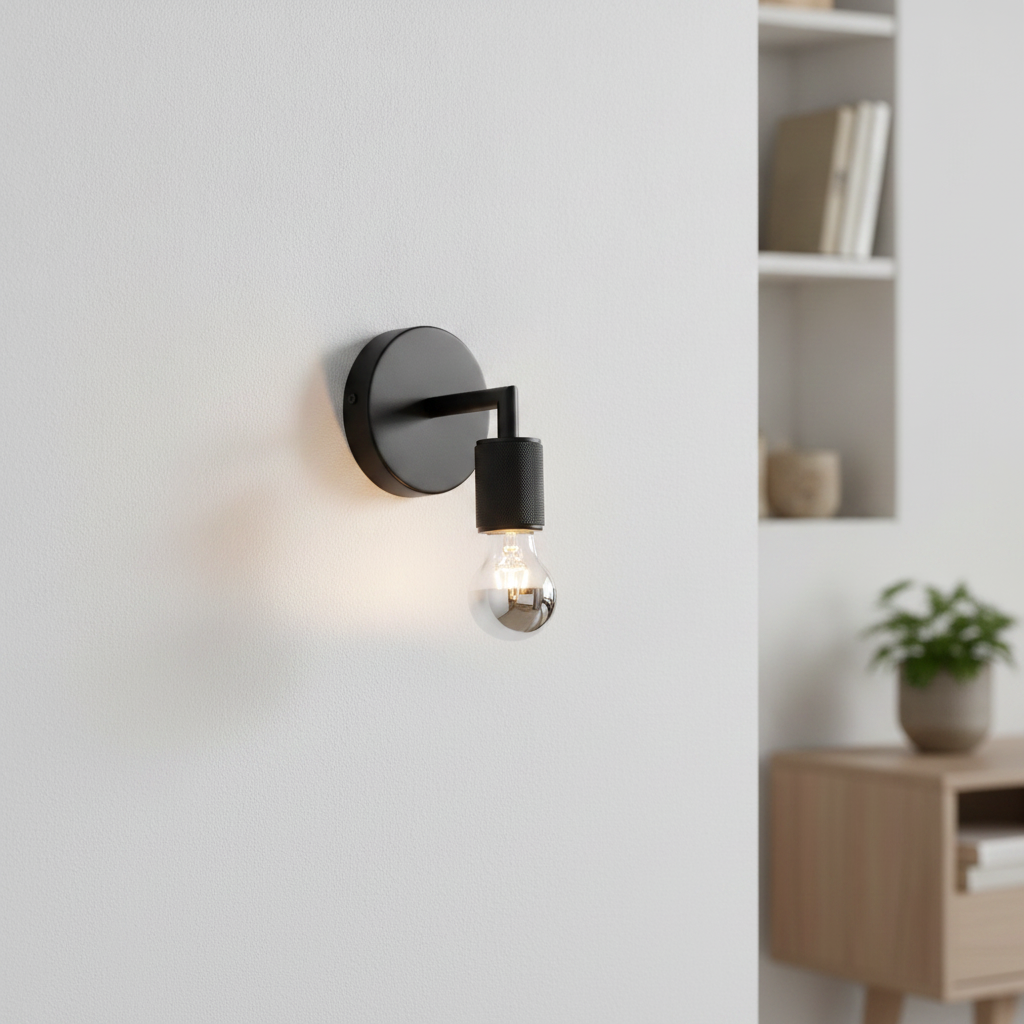 Lyora Minimalistische wandlampRoyal zwart - 9501233