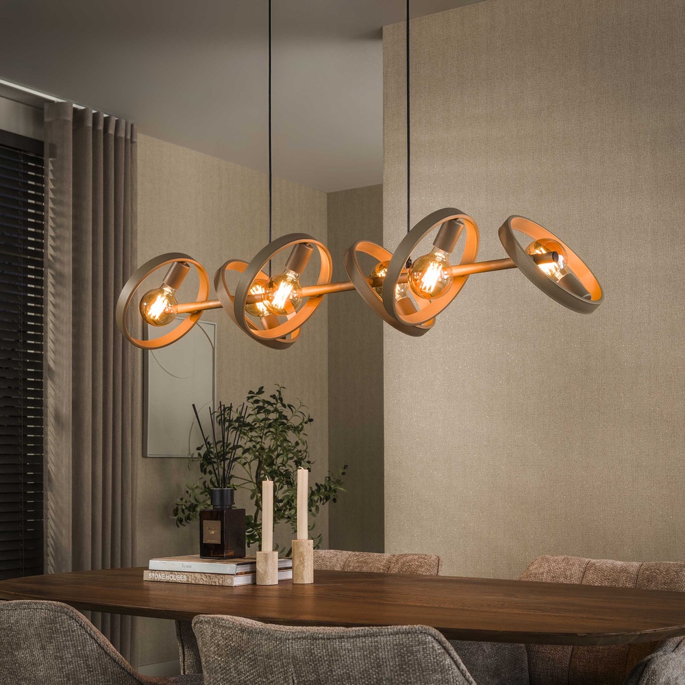 Lyora Ringen hanglamp eettafel Hover zand - Ø 26cm - 8405/43