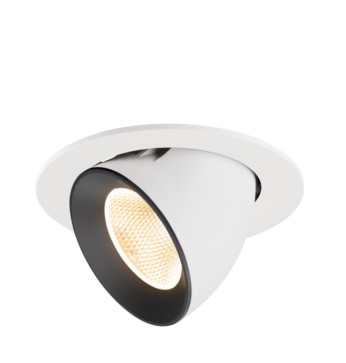 SLV InbouwspotNuminos Gimble L wit/zwart 2700K - 20gr - 1009712