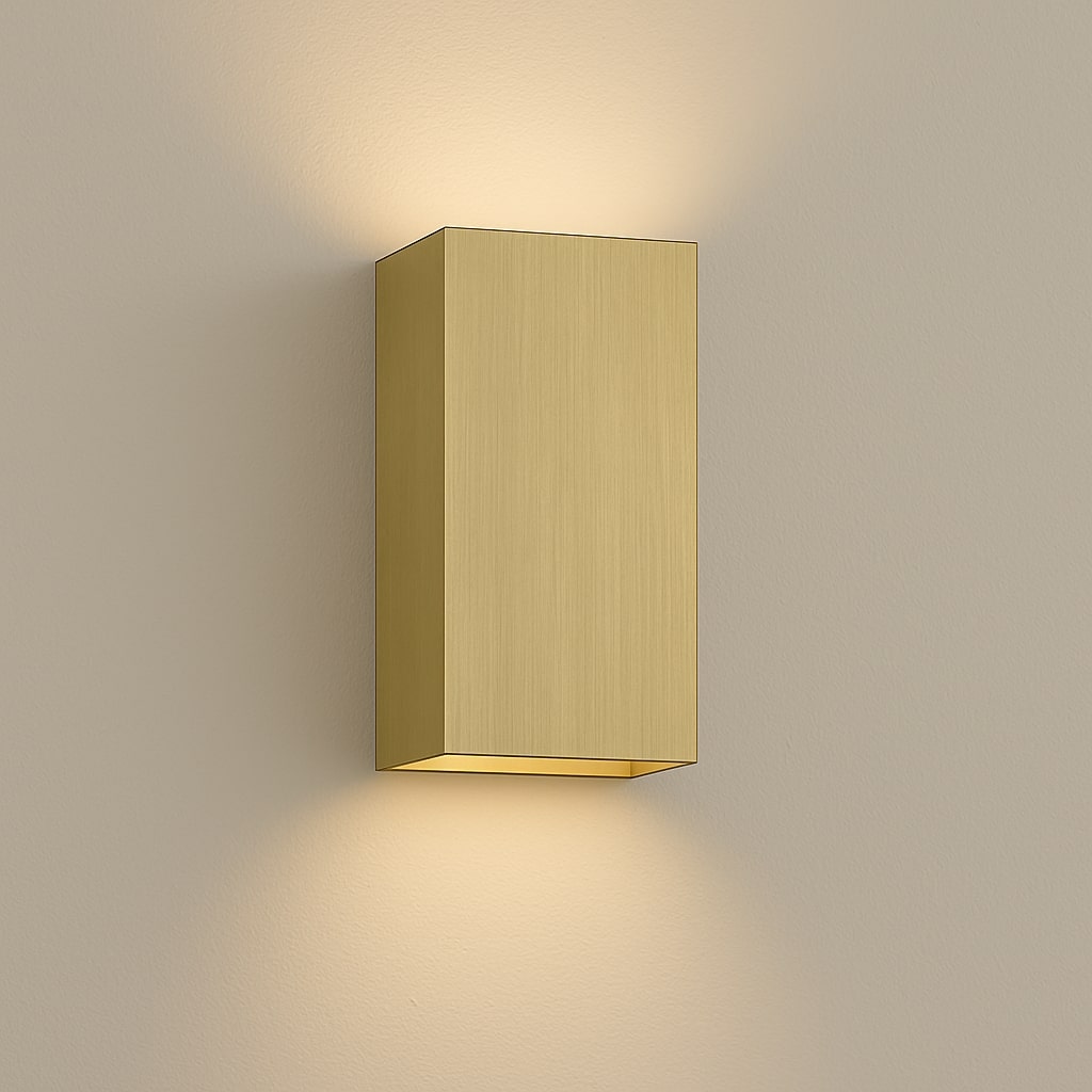 Lyora Strakke wandlampSifor geborsteld goud - 106191